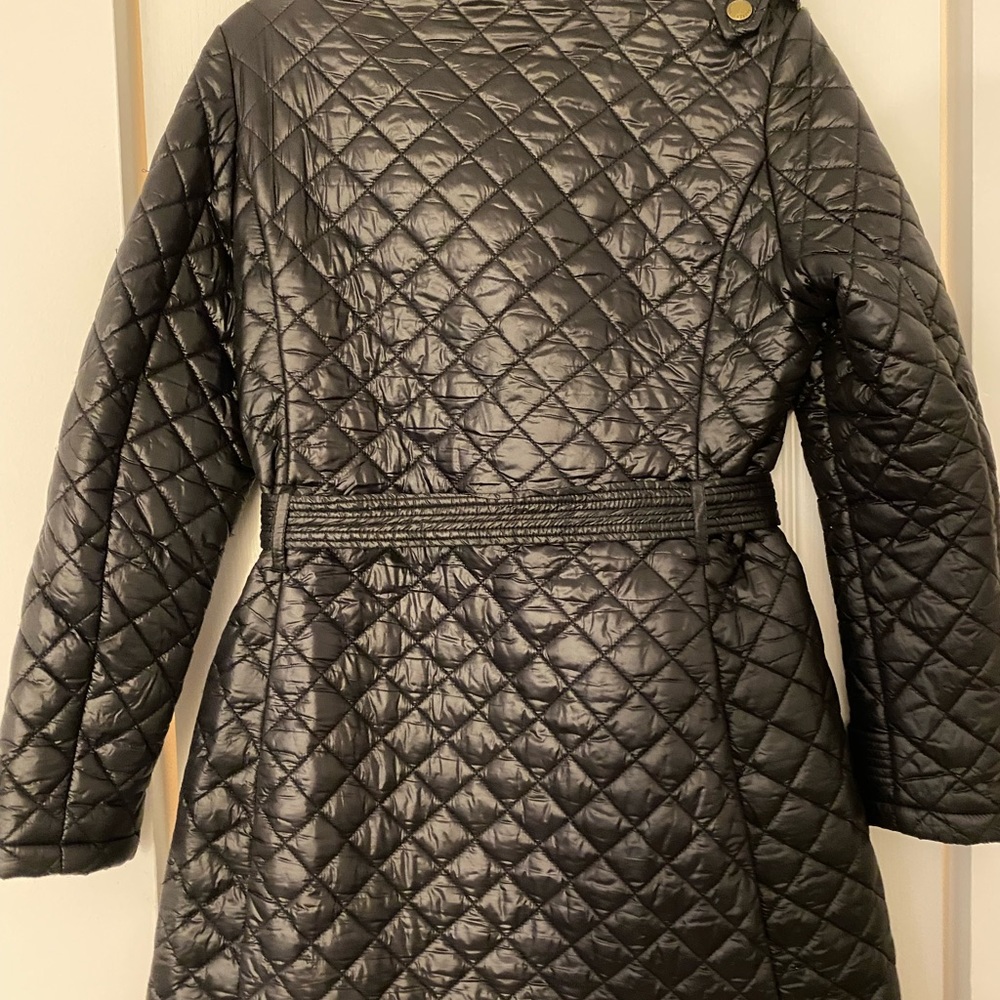 Ralph Lauren quilted black coat